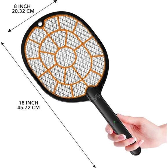 Bug Zapper Racket – Electric Fly Swatter for Gnats, Mosquitoes, & More – - Picture 3 of 7